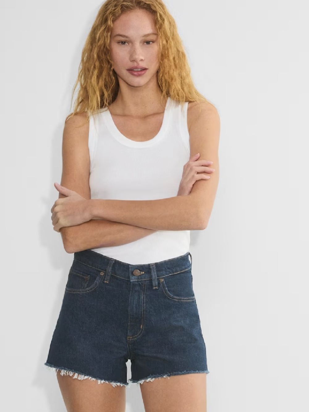 Aritzia Denim Forum Jodie Hi-Rise Mini Denim Short Size 25
